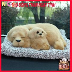 Gấu Bông Mẹ Con Vàng - Phụ Kiện Khử Mùi Than Hoạt Tính, Giúp Làm Sạch Không Khí Ô Tô và Trang Trí Nội Thất Dễ Thương