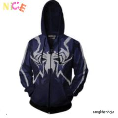 Áo Khoác 3D Spider-Man Marvel Kèm Mũ Độc Đáo - Thời Trang Nữ Siêu Anh Hùng Cho Fans Marvel