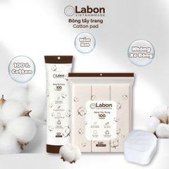 Bông Tẩy Trang Labon 240 Miếng 100% Cotton Tự Nhiên - Mềm Mịn, Thân Thiện Với Da Nhạy Cảm, Dùng Tẩy Trang, Thoa Toner, Đắp Lotion Mask