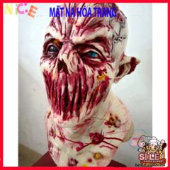 Mặt Nạ Zombie Máu Đỏ Halloween - Phụ Kiện Cosplay Kinh Dị Hoàn Hảo Cho Tiệc Tùng và TikTok