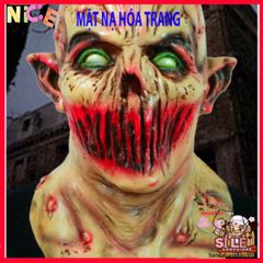 Mặt Nạ Zombie Máu Đỏ Halloween - Phụ Kiện Cosplay Kinh Dị Hoàn Hảo Cho Tiệc Tùng và TikTok