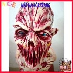 Mặt Nạ Zombie Máu Đỏ Halloween - Phụ Kiện Cosplay Kinh Dị Hoàn Hảo Cho Tiệc Tùng và TikTok