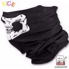 Khẩu Trang Đa Năng Hình Đầu Lâu Xương - Vải Lanh Thoáng Mát 50cm, Phong Cách Thời Trang Dành Cho Những Cuộc Phiêu Lưu Ngoài Trời