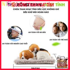 Thú Nhồi Bông Chó Than Hoạt Tính - Khử Mùi Ô Tô & Trang Trí Không Gian Làm Việc - Quà Tặng Dễ Thương Cho Gia Đình