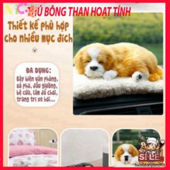 Thú bông khử mùi than hoạt tính cho ô tô - Đồ trang trí dễ thương 99% hình dáng chó mèo sói gấu, tạo không gian sạch sẽ, thoải mái.