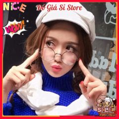 Kính Ngố Nobita Tròn Dễ Thương - Phụ Kiện Thời Trang Chống UV, Tặng Kẹp Tóc Hàn Quốc - Phong Cách Năng Động và Hiện Đại