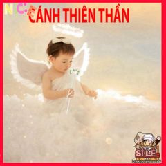 Cánh Lông Vũ Trắng Halloween - Phụ Kiện Hóa Trang Độc Đáo Cho Tiệc, Cosplay, Tiệc Bachelorette, Tạo Dáng Ấn Tượng