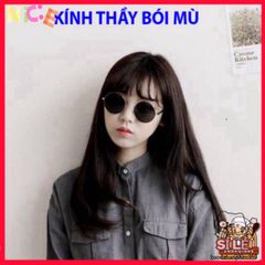 Kính Mát Thời Trang Nobita Tròn - Kính Đen Cá Tính Phong Cách Thầy Bói Huyền Bí UV400 Cho Mùa Hè Năng Động