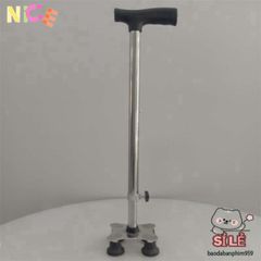 Gậy Chống Fuzy Gấp Gọn với Đèn Pin & Chân Chống Trượt - Hỗ Trợ Đi Lại An Toàn, Dành Cho Người Cao Tuổi