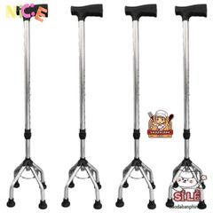 Gậy Chống Fuzy Gấp Gọn với Đèn Pin & Chân Chống Trượt - Hỗ Trợ Đi Lại An Toàn, Dành Cho Người Cao Tuổi