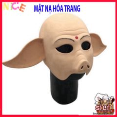 Mặt Nạ Trư Bát Giới Cao Su Tự Nhiên - Phụ Kiện Hóa Trang Halloween Độc Đáo Cho Người Lớn