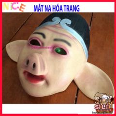 Mặt Nạ Trư Bát Giới Cao Su Tự Nhiên - Phụ Kiện Hóa Trang Halloween Độc Đáo Cho Người Lớn