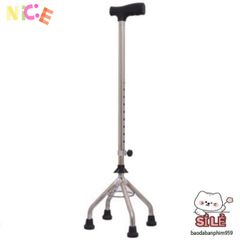 Gậy Chống 4 Chân Lucass B-924 - Thiết Bị Hỗ Trợ Đi Lại An Toàn Cho Người Cao Tuổi, Điều Chỉnh Chiều Cao Dễ Dàng