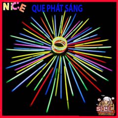 Bộ 100 Que Phát Sáng Nhiều Màu Kèm 100 Đầu Nối - Vòng Đeo Tay Dạ Quang Thời Thượng Cho Tiệc Tối Vui Vẻ