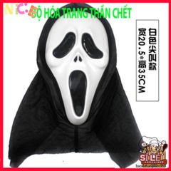 Mặt Nạ Thần Chết Scream Đỏ - Phụ Kiện Halloween & Cosplay Kinh Dị, Độc Đáo Và Hấp Dẫn