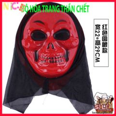Mặt Nạ Thần Chết Scream Đỏ - Phụ Kiện Halloween & Cosplay Kinh Dị, Độc Đáo Và Hấp Dẫn