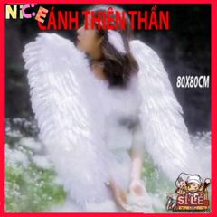 Bộ Cánh Bạch Tuộc Đen Trắng - Đồ Cosplay Lông Vũ Cho Người Lớn & Trẻ Em - Quà Sinh Nhật Thú Vị