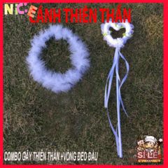 Bộ Cánh Bạch Tuộc Đen Trắng - Đồ Cosplay Lông Vũ Cho Người Lớn & Trẻ Em - Quà Sinh Nhật Thú Vị