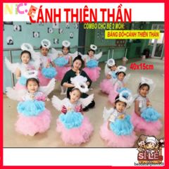 Bộ Cánh Bạch Tuộc Đen Trắng - Đồ Cosplay Lông Vũ Cho Người Lớn & Trẻ Em - Quà Sinh Nhật Thú Vị