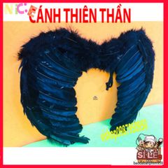 Bộ Cánh Bạch Tuộc Đen Trắng - Đồ Cosplay Lông Vũ Cho Người Lớn & Trẻ Em - Quà Sinh Nhật Thú Vị