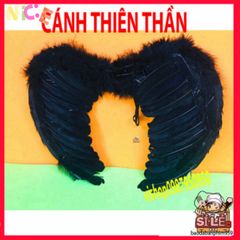 Bộ Cánh Bạch Tuộc Đen Trắng - Đồ Cosplay Lông Vũ Cho Người Lớn & Trẻ Em - Quà Sinh Nhật Thú Vị