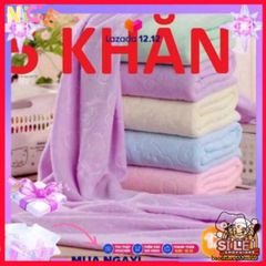 Bộ 5 Khăn Tắm Nhật Bản Microfiber 140x70 cm - Siêu Mềm Mại, Thấm Hút Nhanh, Nhiều Màu Sắc Đẹp Mắt, Dành Cho Gia Đình
