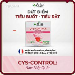 Cys-Control Cranberry Arkopharma 20 Gói - Hỗ Trợ Sức Khỏe Đường Tiết Niệu - Giải Pháp Tự Nhiên Tăng Cường Miễn Dịch