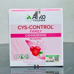 Cys-Control Cranberry Arkopharma 20 Gói - Hỗ Trợ Sức Khỏe Đường Tiết Niệu - Giải Pháp Tự Nhiên Tăng Cường Miễn Dịch