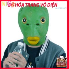 Mặt Nạ Silicon Ếch Xanh Dễ Thương - Phụ Kiện Hóa Trang Người Lớn Phong Cách Hacker cho Tiệc Halloween và Sinh Nhật