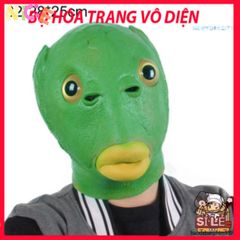 Mặt Nạ Silicon Ếch Xanh Dễ Thương - Phụ Kiện Hóa Trang Người Lớn Phong Cách Hacker cho Tiệc Halloween và Sinh Nhật