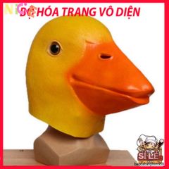 Mặt nạ VỊT VÀNG DUCK - Phụ kiện hóa trang độc đáo cho Halloween, Trung Thu, và video TikTok vui nhộn cho người lớn và trẻ em.