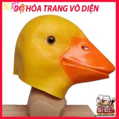 Mặt nạ VỊT VÀNG DUCK - Phụ kiện hóa trang độc đáo cho Halloween, Trung Thu, và video TikTok vui nhộn cho người lớn và trẻ em.