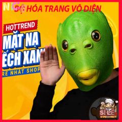 Mặt Nạ Hóa Trang Ếch Xanh & Đầu Cá Hài Hước - Silicone An Toàn Cho Tiệc Tùng & Lễ Hội - Độc Đáo, Vui Nhộn, Phong Cách Thú Vị