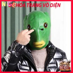 Mặt Nạ Hóa Trang Ếch Xanh & Đầu Cá Hài Hước - Silicone An Toàn Cho Tiệc Tùng & Lễ Hội - Độc Đáo, Vui Nhộn, Phong Cách Thú Vị