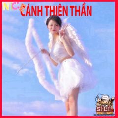 Bộ Cánh Thiên Thần Lông Vũ Dễ Thương Cho Trẻ Em & Người Lớn - Phụ Kiện Hóa Trang Hội Nghệ Halloween, Lễ Hội, Tiệc Tùng