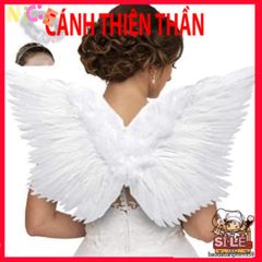 Bộ Cánh Thiên Thần Lông Vũ Dễ Thương Cho Trẻ Em & Người Lớn - Phụ Kiện Hóa Trang Hội Nghệ Halloween, Lễ Hội, Tiệc Tùng