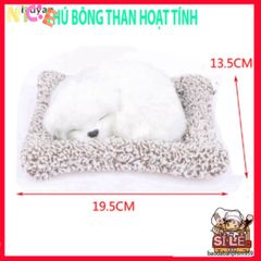 Gấu Bông Ô Tô Dễ Thương - Cún Ngủ Nhồi Bông Than Tre Hoạt Tính Trang Trí Xe Hơi, Quà Sinh Nhật Cho Bé