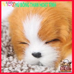 Gấu Bông Ô Tô Dễ Thương - Cún Ngủ Nhồi Bông Than Tre Hoạt Tính Trang Trí Xe Hơi, Quà Sinh Nhật Cho Bé