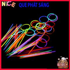 Combo Que Phát Sáng 20 Chiếc Kèm 100 Đầu Nối - Tạo Hình Vòng Đeo Tay Dạ Quang Vui Nhộn Cho Tiệc Tùng, Hoạt Động Ban Đêm