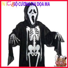 Bộ trang phục Halloween Xương và Mặt Nạ Đầu Lâu - Thời trang ma quái độc đáo cho lễ hội và tiệc hóa trang