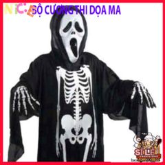 Bộ trang phục Halloween Xương và Mặt Nạ Đầu Lâu - Thời trang ma quái độc đáo cho lễ hội và tiệc hóa trang