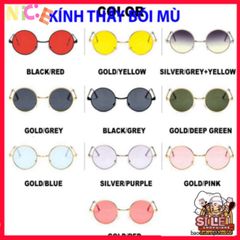 Kính Mát Gọng Tròn Retro Nobita - UV400 Chống Tia UV, Thời Trang Cho Cả Nam Nữ, Phong Cách Độc Đáo