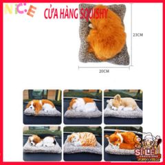 Thú Bông Than Hoạt Tính Khử Mùi - Phụ Kiện Dễ Thương Trang Trí Taplo Xe Ô Tô - Hình Chó Husky, Mèo Trắng, Beagle