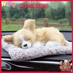 Thú Bông Than Hoạt Tính Khử Mùi - Phụ Kiện Dễ Thương Trang Trí Taplo Xe Ô Tô - Hình Chó Husky, Mèo Trắng, Beagle