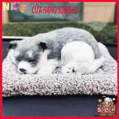 Thú Bông Than Hoạt Tính Khử Mùi - Phụ Kiện Dễ Thương Trang Trí Taplo Xe Ô Tô - Hình Chó Husky, Mèo Trắng, Beagle