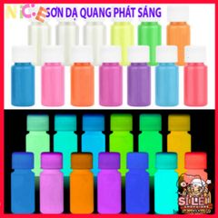 Sơn Dạ Quang Acrylic 20g - Màu Sắc Sáng Tạo DIY Phát Quang Trong Đêm, An Toàn Cho Trẻ Em, Vẽ Tranh & Trang Trí Quần Áo