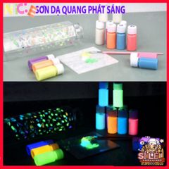 Sơn Dạ Quang Acrylic 20g - Màu Sắc Sáng Tạo DIY Phát Quang Trong Đêm, An Toàn Cho Trẻ Em, Vẽ Tranh & Trang Trí Quần Áo
