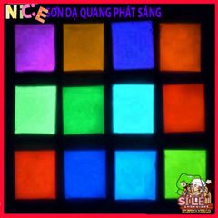 Bột Dạ Quang Siêu Sáng 10g - Tạo Hiệu Ứng Ánh Sáng Lung Linh Trong Bóng Tối, 12 Màu Sắc Đẹp Mắt, Trang Trí Sáng Tạo, Nghệ Thuật Vui Nhộn