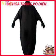 Bộ Đồ Cosplay Vô Diện từ Spirited Away - Áo Choàng Đen, Mặt Nạ Bí Ẩn & Găng Tay Dài - Trang Phục Hóa Trang Độc Đáo Cho Mọi Lứa Tuổi