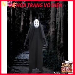 Set Trang Phục Cosplay Ma Vô Diện Spirited Away - Áo Choàng & Mặt Nạ Đen Cho Mọi Lứa Tuổi - Phong Cách Hayao Miyazaki